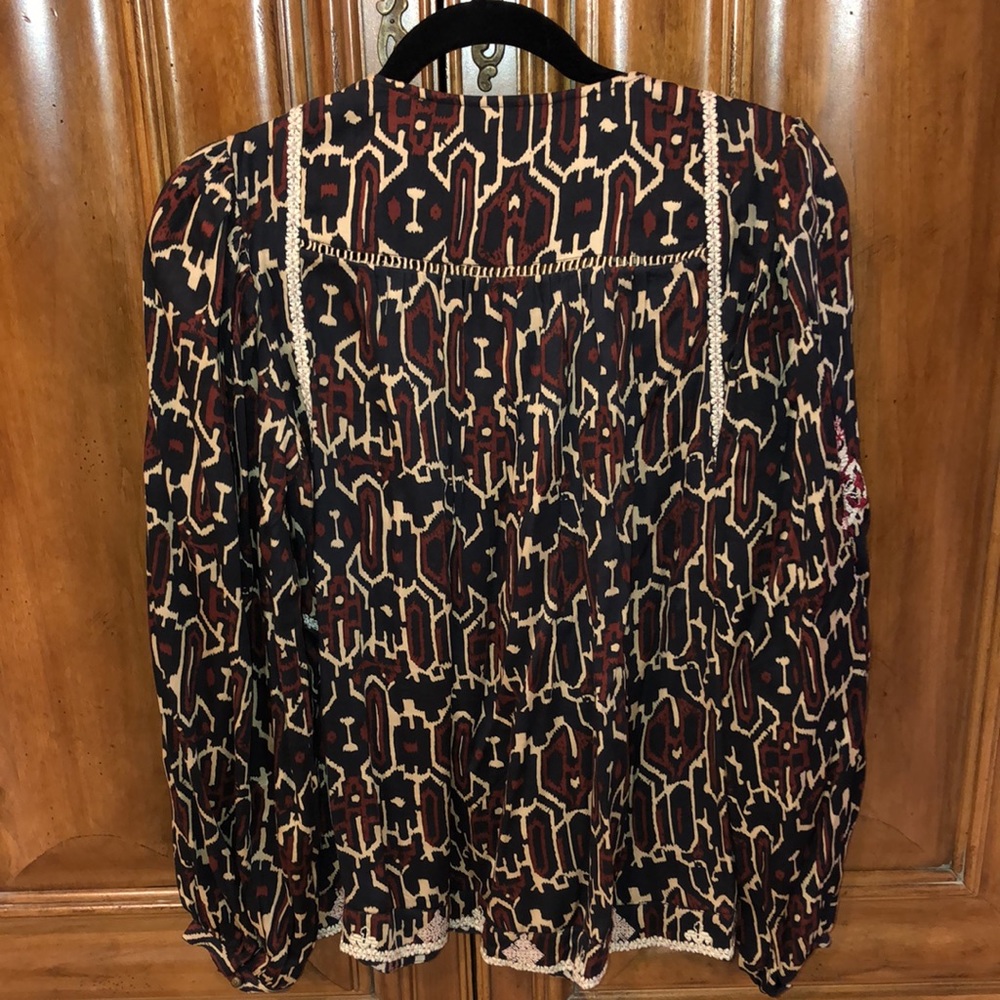Anthropologie Maeve Veda Embroidered Blouse - Picture 4 of 13